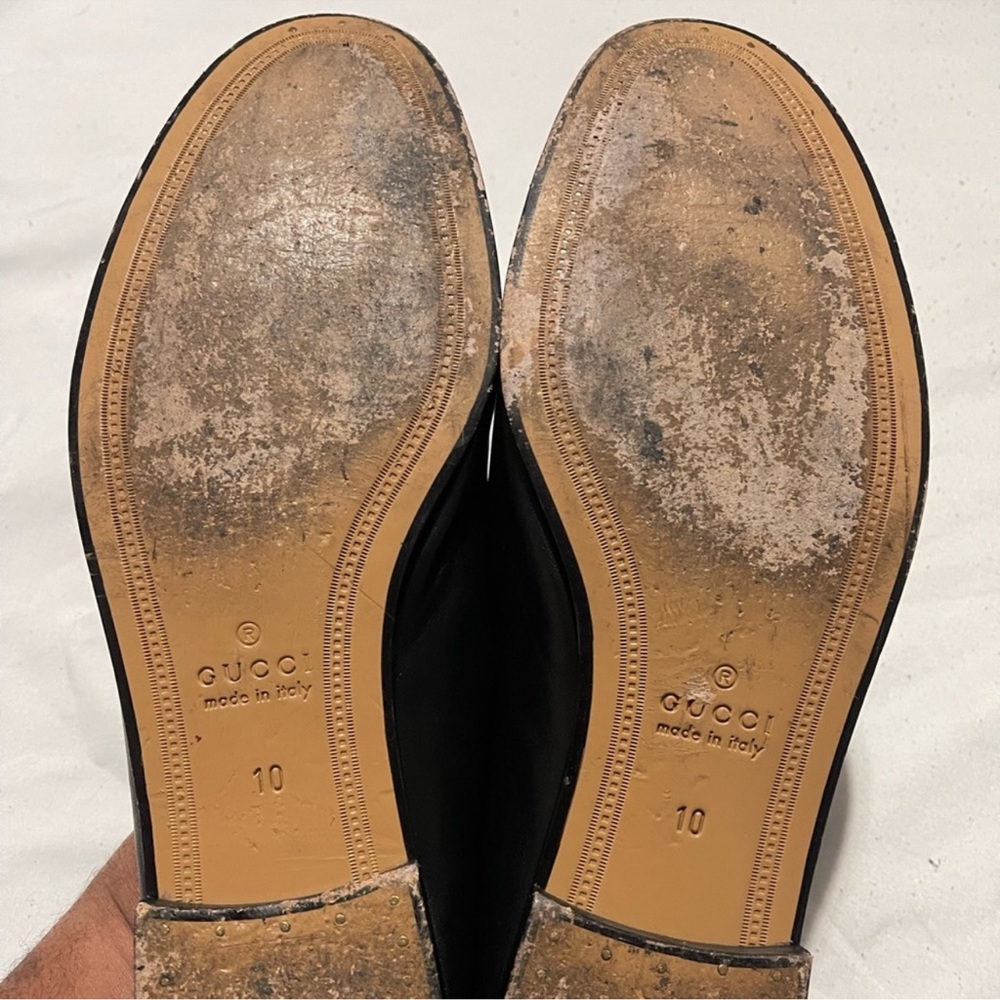 Gucci Loafers with Horse-Bit Detail Black Sz 10 - Picture 8 of 9